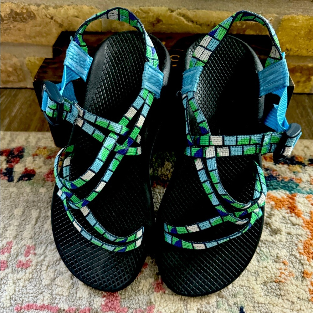 Chaco ZCloudX  sandals Size 8 Break Shamrock